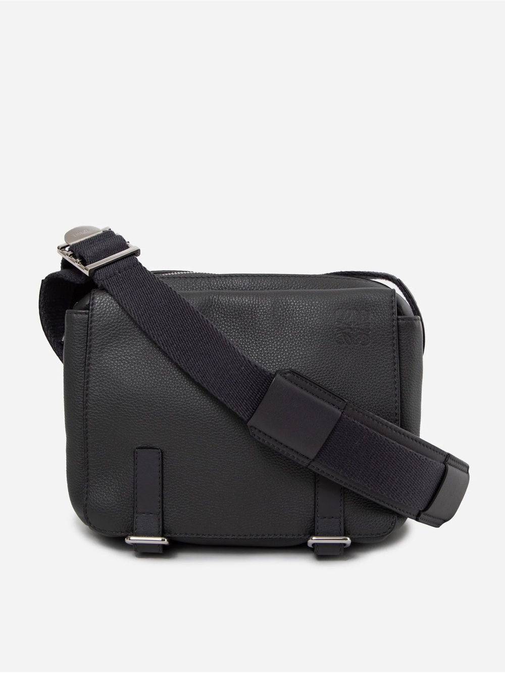 Loewe 2014 Grey Calfskin XS Military Messenger Bag